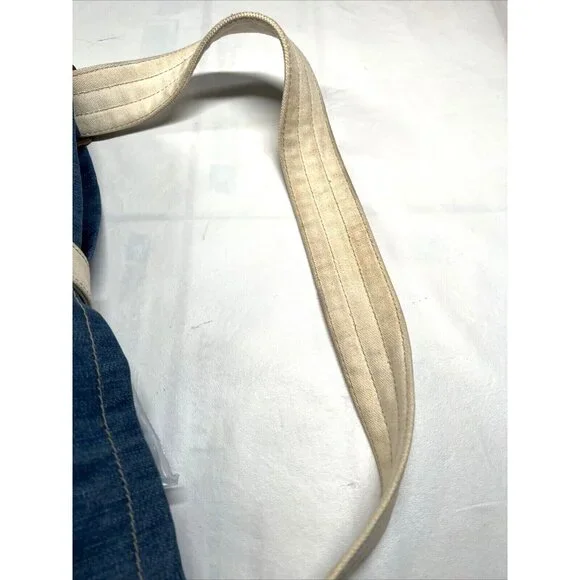 Gap Bucket Tote Bag Canvas Blue Jean Denim - Picture 5 of 7